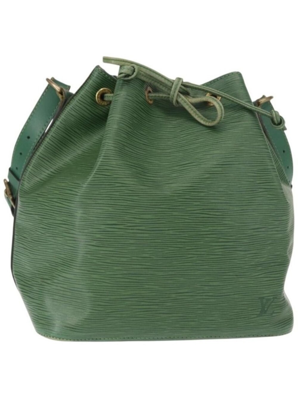Authentic LOUIS VUITTON Epi Petit Noe Shoulder Bag Green M44104 LV